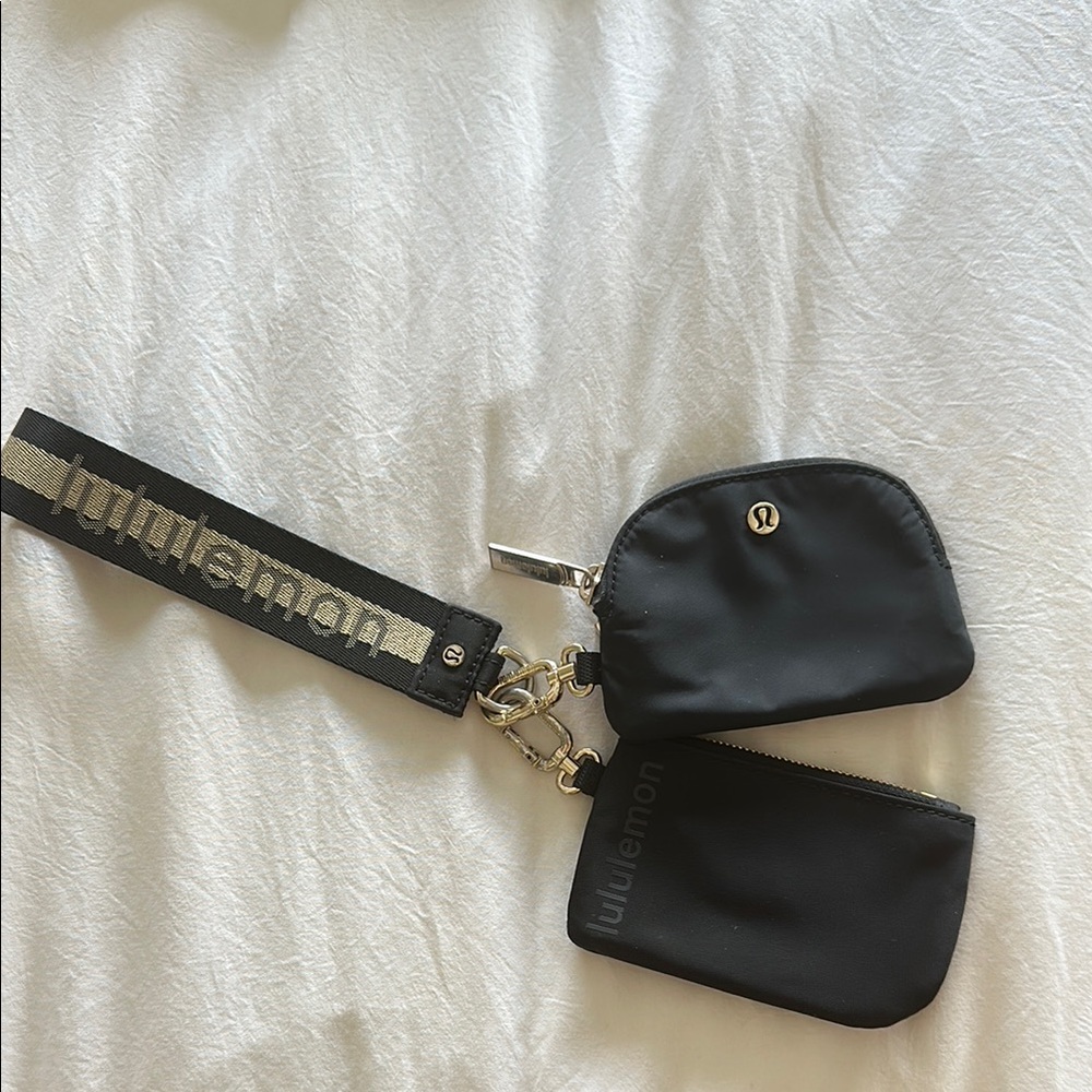lululemon athletica Black Accessory Pouch Set